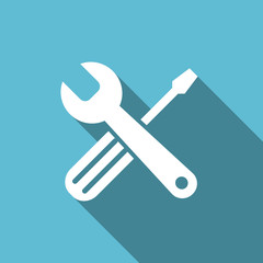 tools flat icon service sign