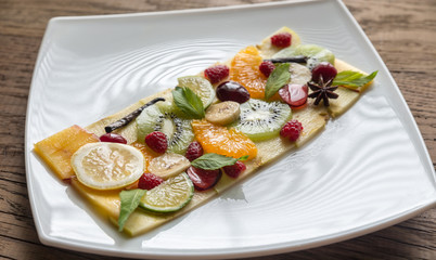 Fruit and berry carpaccio