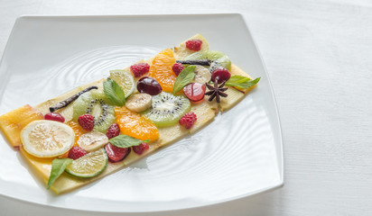 Fruit and berry carpaccio