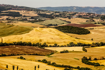 Fototapeta premium vista scorcio di pienza colline panorama