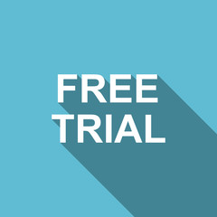 free trial flat icon