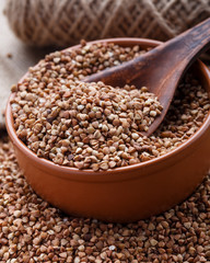 The roasted buckwheat