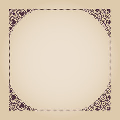 Corners in vintage style