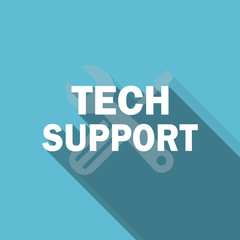 technical support flat icon