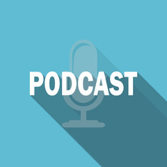 podcast flat icon