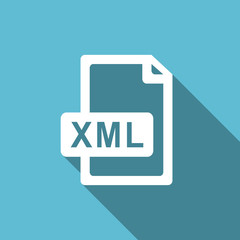 xml file flat icon