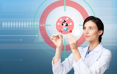 Scientist, Molecule, Molecular Structure.