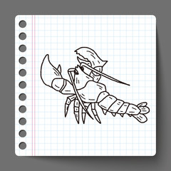Lobster doodle