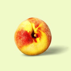 Peach, Fruit, White.