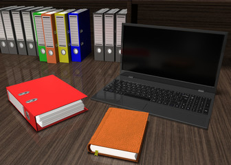 Color Folders And Notebook