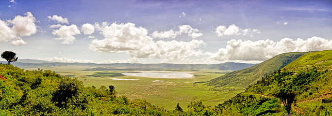View of Crater Ngorongoro - obrazy, fototapety, plakaty