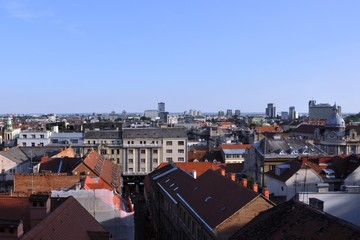 View from Upper town, Zagreb, Croatia