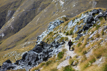 girl hiker on Ben Lomond