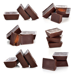 Chocolate isolated on white background