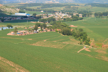 Fototapeta premium Wiejski krajobraz Chin