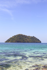 beautiful island with white beach
