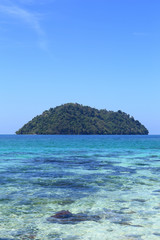 beautiful island with white beach