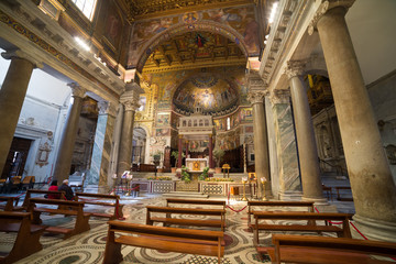 Fototapeta na wymiar Basilica di Santa Maria in Trastevere