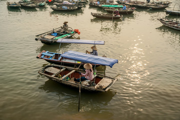 Fototapeta na wymiar boats in Ha Long Bay