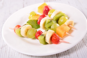 fruits on sticks