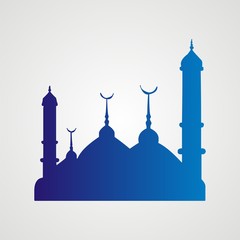 mosque blue