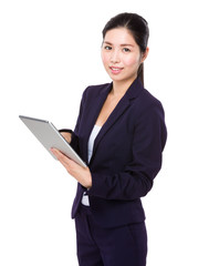 Young Businesswoman use of tablet