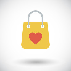 Bag store single icon.
