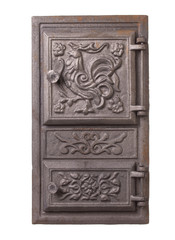 Cast iron door for furnaces. 