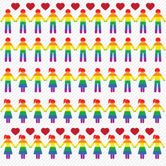 LGBT icons set. illustration eps10