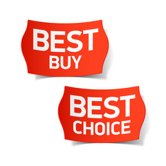 Best buy and best choice labels