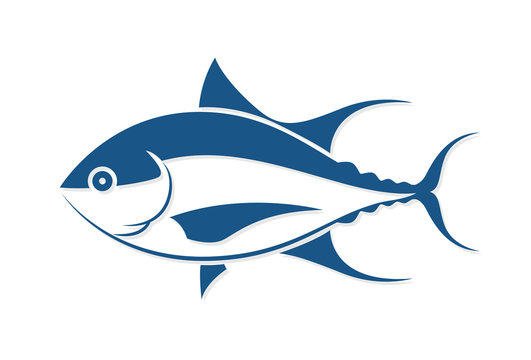 graphic fish tattoo style, vector