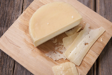 Natural homemade cheddar cheese