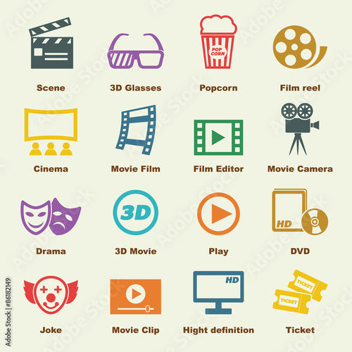 "movie elements" Stock image and royaltyfree vector files on Fotolia