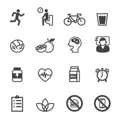 Obraz premium wellness icons