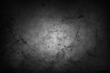 Obraz premium Black dark scratched texture grunge concrete wall background