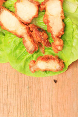 Streaky pork fried