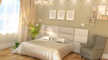 Modern bedroom Interior