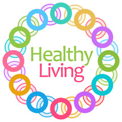 Healthy Living Colorful Rings Circular 