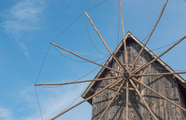 Obraz premium Historical windmill in Nesebar, Bulgaria
