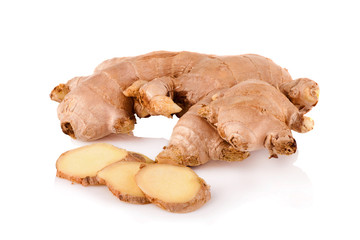ginger on white background