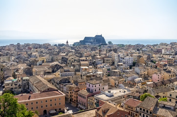 Obraz premium The historic town of Corfu island, Greece
