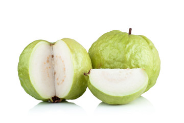 guava fruit on white background