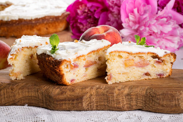 Peach cake