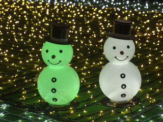 雪だるまのイルミネーション