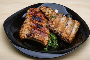 Roasted pork ribs