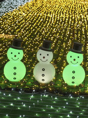 雪だるまのイルミネーション