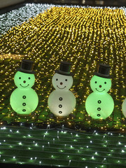 雪だるまのイルミネーション