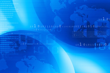 Digital world , global internet technology.