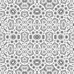 Abstract seamless outline pattern