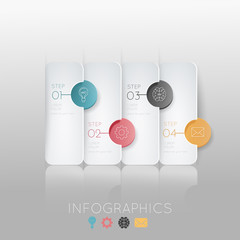 Step-by-step. Colour 3D illustration.